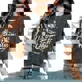 Mom Life Motherhood Coffee Lover Caffeine Mama Needs Coffee Women's Oversized Comfort T-Shirt