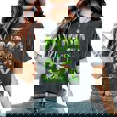 Mom Of The Three Rex Birthday Boy Dinosaur Family Matching Women's Oversized Comfort T-Shirt