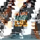 In My Papaw Era Groovy Grandpa Father's Day Women's Oversized Comfort T-Shirt