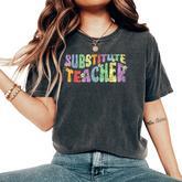 Substitute Teacher Back To School Substitute Teacher Women's Oversized Comfort T-Shirt