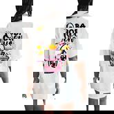 Boba Queen For N Girls Boba Bubble Tea Kawaii Japanese Women's Oversized Comfort T-Shirt Back Print