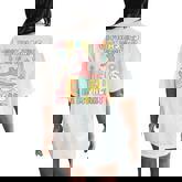 Gymnastics In Veins Jesus In My Heart Groovy Gymnast Acrobat Women's Oversized Comfort T-Shirt Back Print