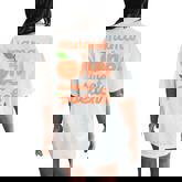 Mama Mom First Birthday One Sweet Peach Bday Family Matching Women's Oversized Comfort T-Shirt Back Print