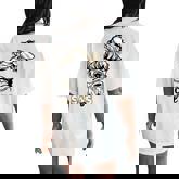 Saints Girl Messy Bun Women's Oversized Comfort T-Shirt Back Print