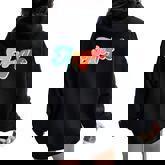 Angie Personalized Name Custom Groovy 80'S Retro Women Oversized Hoodie Back Print