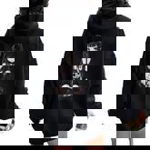 E-Girl Cute Anime Girl Goth Bunny Grunge Gothic Outfit Women Oversized Hoodie Back Print