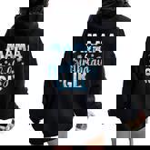 Mama Of The Birthday Girl Snowflakes Themed Matching Women Oversized Hoodie Back Print