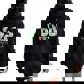 Mom & Dad Of The Lucky Duck 1St Birthday Mommy And Me Duck P Women Oversized Hoodie Back Print