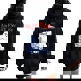 No Ice Please Cat Ice Out Anti Ice Against Women Women Oversized Hoodie Back Print