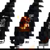 Vintage 90S Dachshund Howling At The Moon Wiener Dog Mom Women Oversized Hoodie Back Print