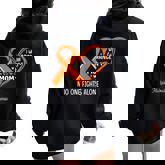 I Wear Orange For My Mom Multiple Sclerosis Ms Awareness Women Oversized Hoodie Back Print