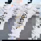 Saints Girl Messy Bun Women Oversized Hoodie Back Print