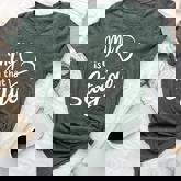 Women's My Heart Is On That Stage Dance Mom Music Dad School Play Bella Canvas T-shirt