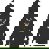 Christmas Camo Holiday Hunting Reindeer Deer Xmas Lights Hoodie