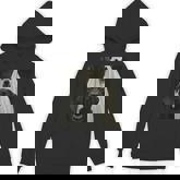 Halloween Selfie Black Lab With Bear Ghost Costume Meme Hoodie