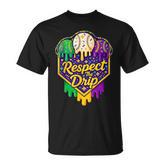 Baseball Ice Cream Respect The Drip Mardi Gras Carnival Boys T-Shirt