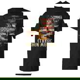 Country Music Outlaw Western Usa Patriotic Vintage Guitar Men T-Shirt