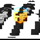 Emoticon Smiling Face With Halo Angel T-Shirt