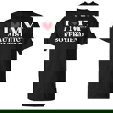 I Love My Autistic Boyfriend Birthday Anniversary T-Shirt