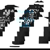 Mama Of The Birthday Girl Snowflakes Themed Matching T-Shirt