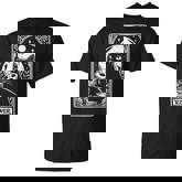 The Pizza Lover Cat Vintage Gothic Tarot Card T-Shirt