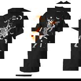 Skeleton Playing Guitar Guitarist Rock Halloween Skeleton T-Shirt