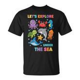 Teacher Let's Explore Under The Sea Ocean Classroom Backto T-Shirt