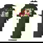 Pink Christmas Coffee Xmas Gingerbread Man Cookie Coffee T-Shirt