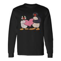 T-shirt Pingu Mignon – Pingouin Tenant Un Cœur, Design Kawaii, Pour Couple, Enfant, Fan De Pingouins, Saint-Valentin