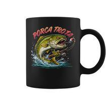 Tazza da pesca con nome, idea regalo per pescatori, tazza da campeggio in ceramica/smaltata con nome personalizzato. Regalo di pesca personalizzato. - Italia