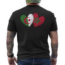 Drapeau Love Maroc Algérie I Love Maroc Algérie Football T-shirt à manches longues