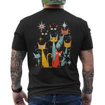 Retro Mid-Century Modern Dogs 50S 60S Style Men's T-shirt Back