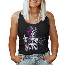 Hammer Girl Clementine Gothic Punk Rock Goth Horror Fan Women Tank