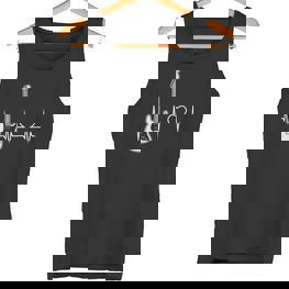 Herzschlag Gitarrist Geschenk Herz Musiker Gitarre Tank Top - Seseable