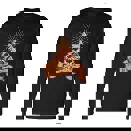 In Pizza We Trust I Pizza Illuminati Liebe Langarmshirts - Seseable