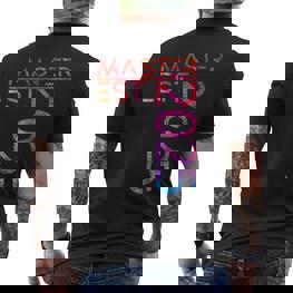 Master Est 2025 Abschluss Outfit Buntes Motiv Outfit T-Shirt mit Rückendruck - Seseable
