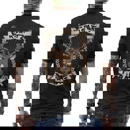 Oktoberfest Ersatz Tracht Lederhose Herbstfest Trachten T-Shirt mit Rückendruck - Seseable