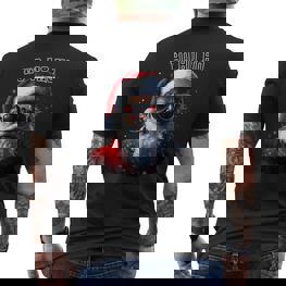 Sarkastischer Cooler Weihnachtsmann Mitonnenbrille Undchnee Weihnachten T-Shirt mit Rückendruck - Seseable