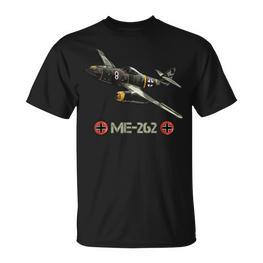 Deutsche Flugzeuge Me 262 Fighter Jet Memorabilia T-Shirt - Seseable