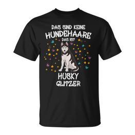 Lustiges Hundiberian Husky Geschenkidee -Erwachsene Chwarziberian Husky Dog Lover Glitzer Phrase Classic Fit T-Shirt - Seseable