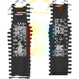 12 Cumpleaños Nivel 12 Desbloqueadoideo Juego Jugador Niño Regalo Camiseta sin mangas - Regaloses