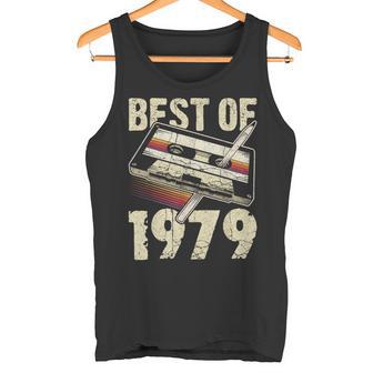 1979 Birthday Ideas By Conreo Damen 46 Geburtstag 46 Jahre Alt Chwarz-Ausschnitt Kurzarm Crew-Ausschnitt Polyester 100 Lässig Party Tank Top - Geschenkecke