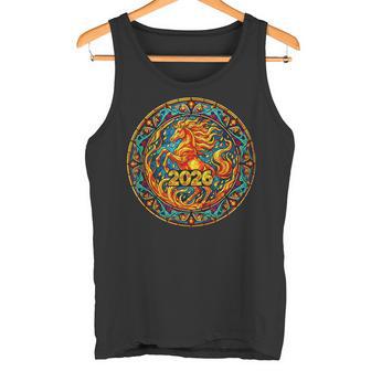 2026 Año Del Caballo De Fuego Año Nuevo Chino Festival Lunar Camiseta sin mangas - Regaloses