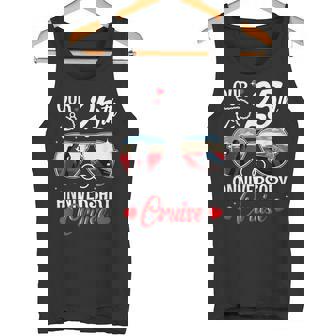 25th Wedding Anniversary Cruise Vacation Husband Wife Couple Tank Top | Mazezy