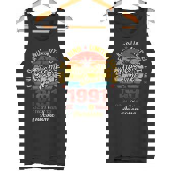 32 誕生日デコレーション メンズ レディース 1991 Bday 32Th Birthday タンクトップ - Kawaiitshirt
