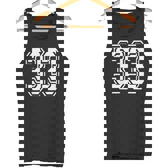 33番のスポーツスタイル。ホワイト。 タンクトップ - Kawaiitshirt
