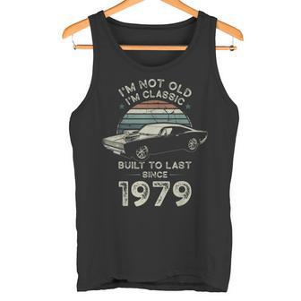46 Cumpleaños Nacido En 1979 Coche Clásico Camiseta sin mangas - Regaloses