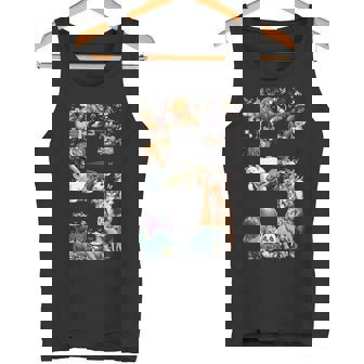 5th Birthday 5 Years Old Zoo Animals Wildlife Safari Jungle Tank Top | Mazezy