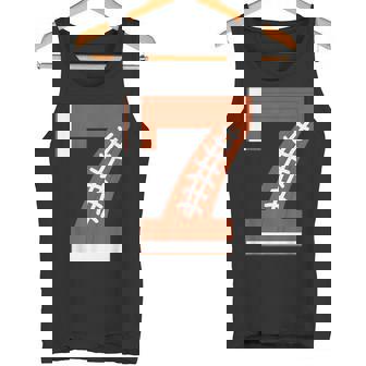 7th Birthday Football Ball Boys 7 Year Old T-Shirt Tank Top | Mazezy