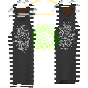 À Motif Fleur De Lotusert Fluo Débardeur e - Cadeauxyz